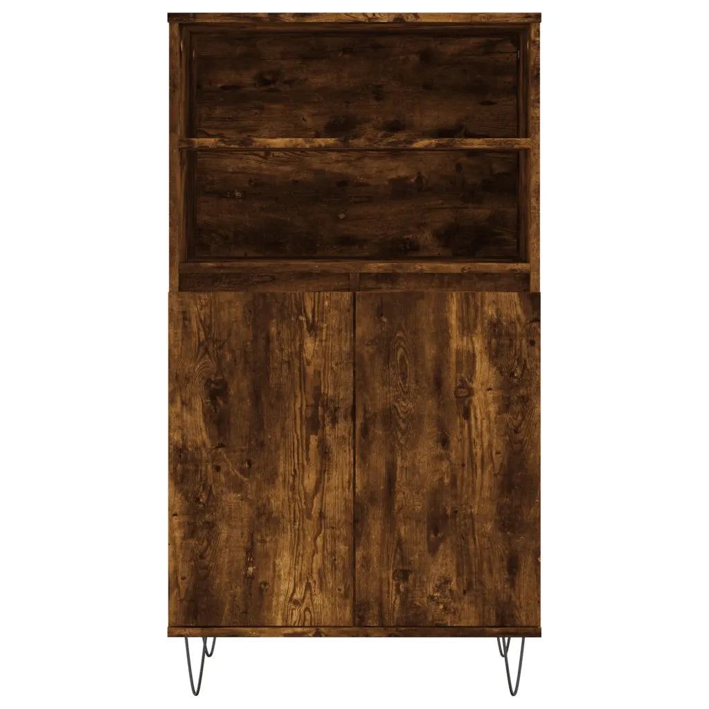 Credenza-Buffet-Armadio da cucina Rovere Fumo 60x36x110 cm in Legno Multistrato 568520