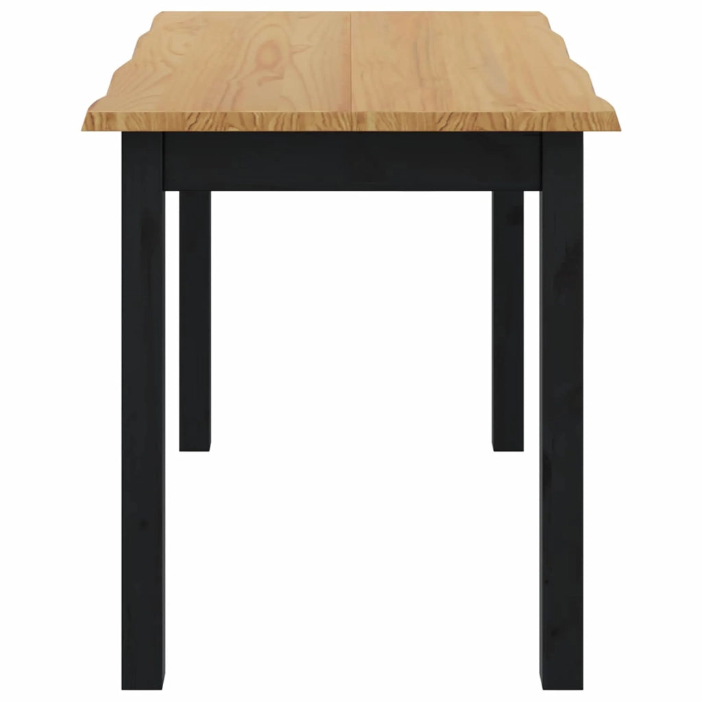 VidaXL Tavolo da pranzo EKAI Nero 112 x 70 x 76,5 cm 42037007