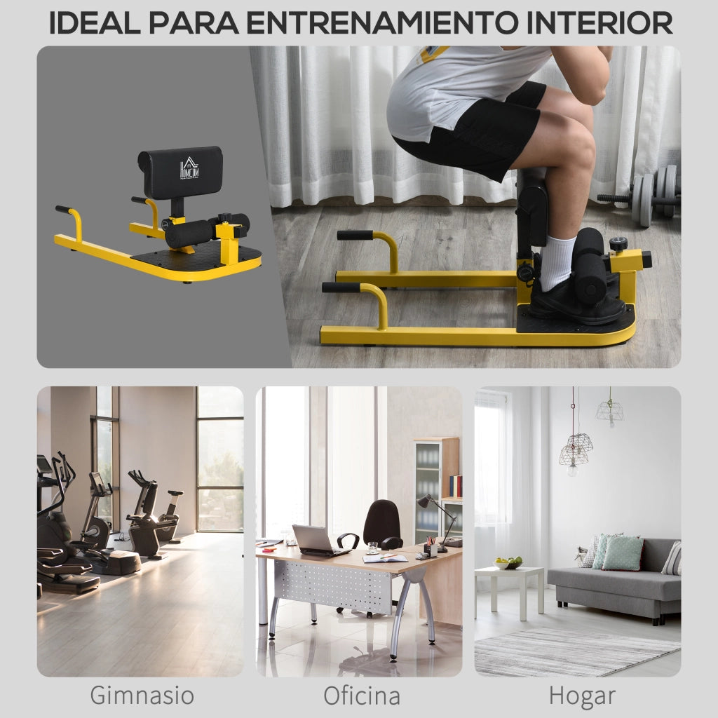 Panca Fitness Multifunzione ¨C Xylo ¨C Giallo Squat Addominali 3in1