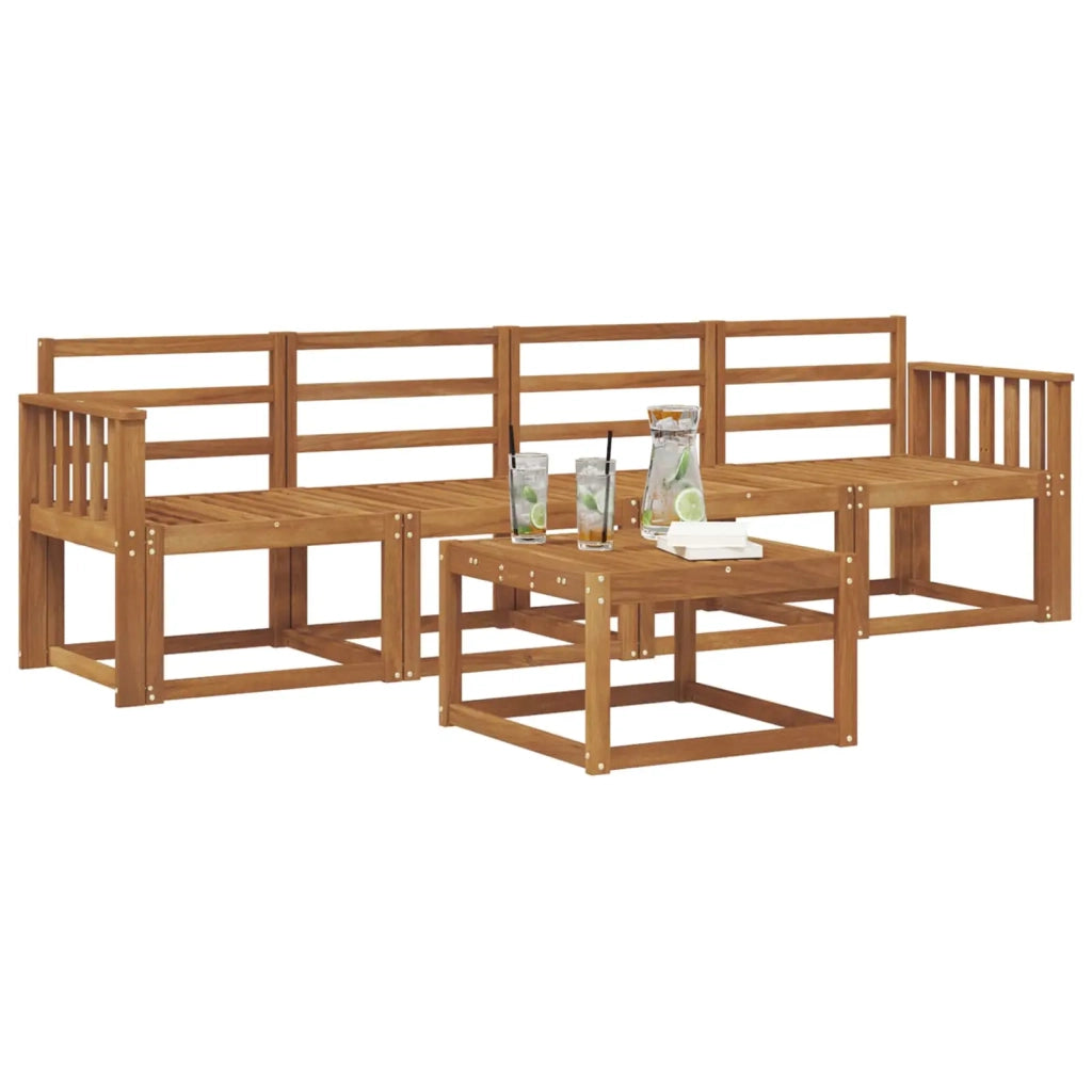 Set di divani da esterno 5 pcs Naturale
