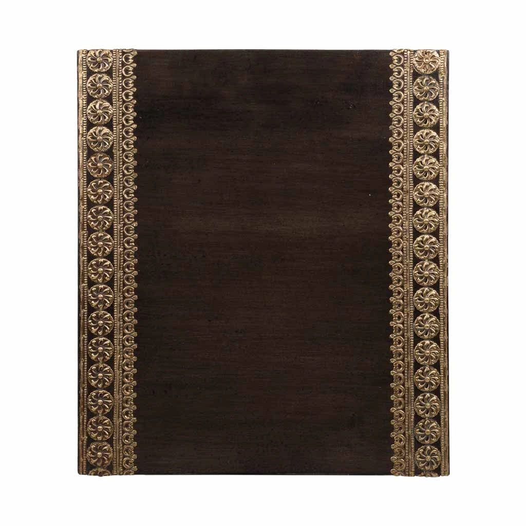 Tavolo in legno e metallo grigio 35x40x43 h
