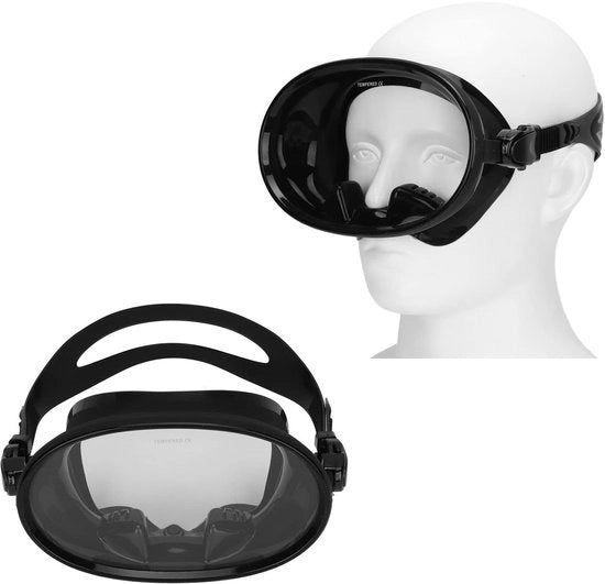 Maschera da immersione con protezione anti-condensa - Snorkel per adulti - Occhiali da immersione con vetro resistente - Attrezzatura da snorkeling - Immersione libera - Occhiali da snorkeling