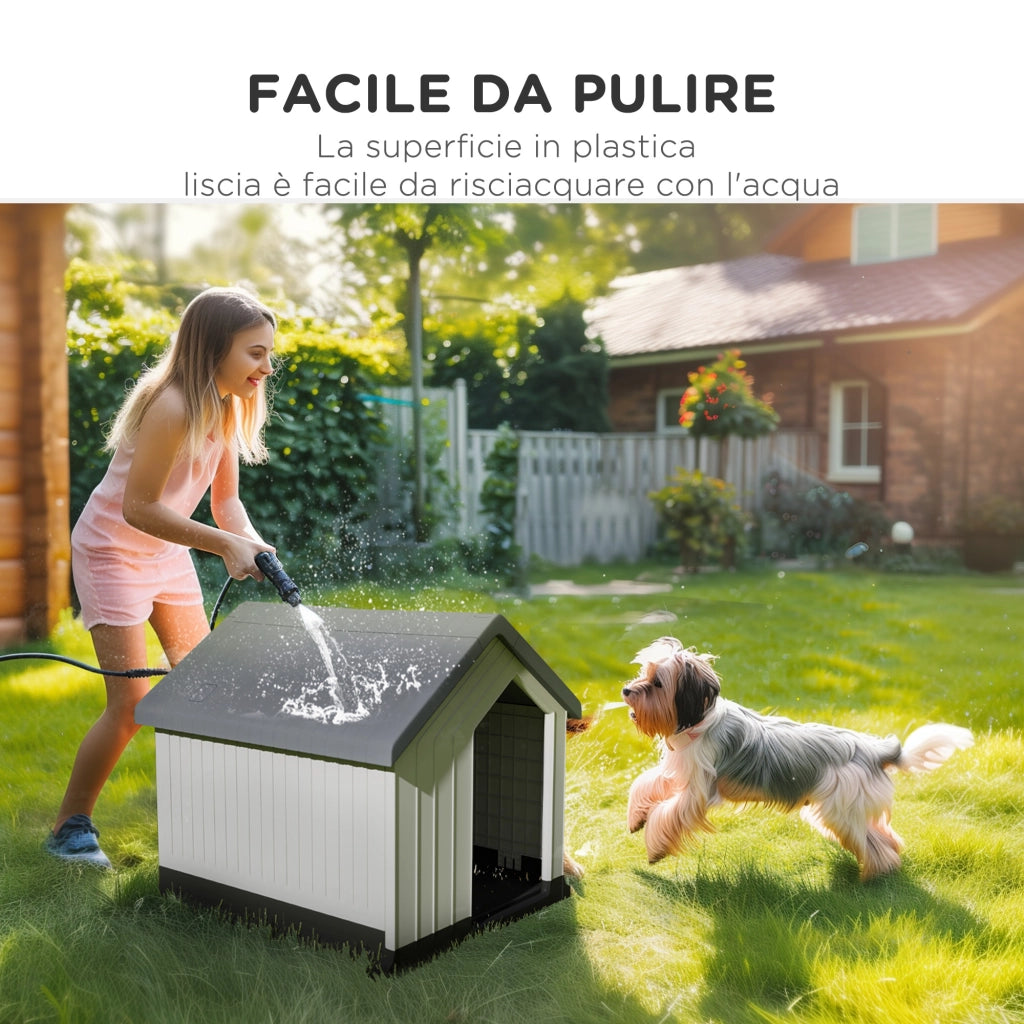 Casetta per Cani ¨C Minimal ¨C Grigio Plastica 62x61x60 cm