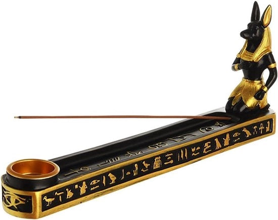 Brander in forma di scultura di cagnolino egiziano per decorazione di casa e meditazione - Ornamento per sala da tè, yoga e ufficio