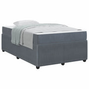 Letto matrimoniale | Letto per adulti | Struttura del letto Grigio scuro 120 x 200 cm Tessuto