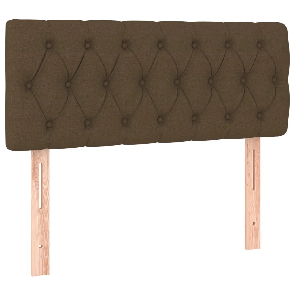 Testiera Marrone Scuro 100 x 7 x 78/88 cm in Tessuto 346329