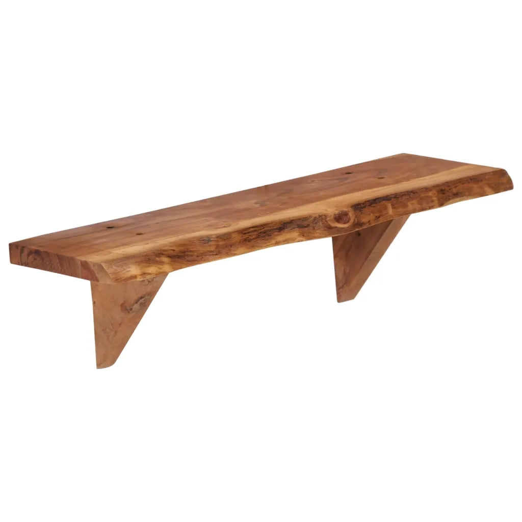 2 pz Mensole | Ripiano | Scaffale 60x20x18 cm in Legno Massello di Acacia