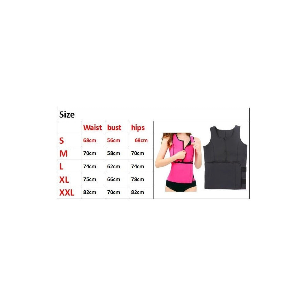 Trade Shop - Canotta Snellente Cami Hot Shapers Fascia Instant Training Maglia Dimagrante -    Xl