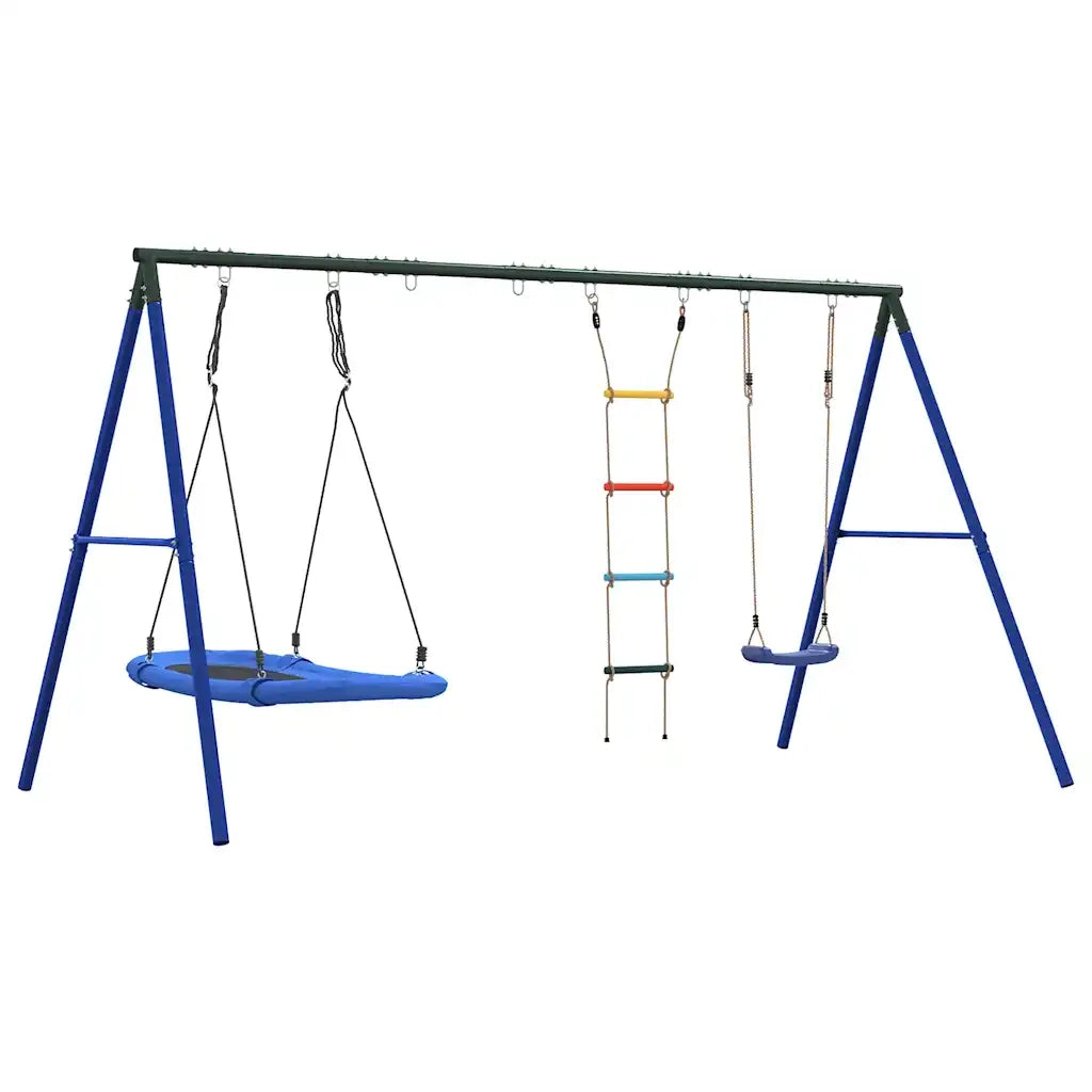 Set Gioco da Esterno con Altalena Scala e Altalena a Nido CFW1596705