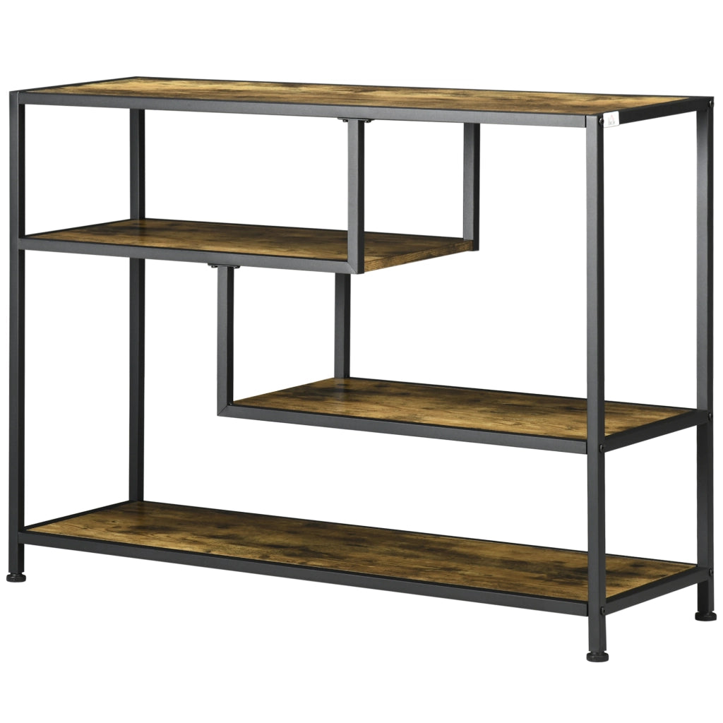 Tavolo console industriale con 4 ripiani ¨C Minimal ¨C 99.6x33.6x74 cm