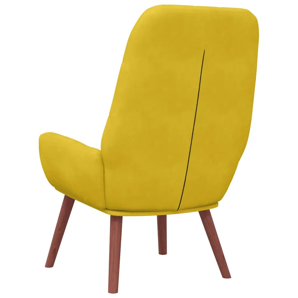 Poltrona Relax Giallo in Velluto 4102639