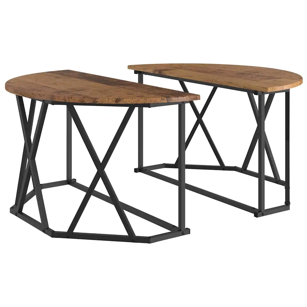 Tavolino da Salotto-Tavolino da soggiorno-Tavolo Legno vecchio 80 x 80 x 42 cm
