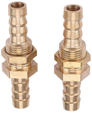 Fitting a Barb 6 mm - Fitting a Sfera in Rame - Connettore - Fitting Barb per Sonda - Duraturo - Installazione Facile - Fitting di Testa di Bulkhead