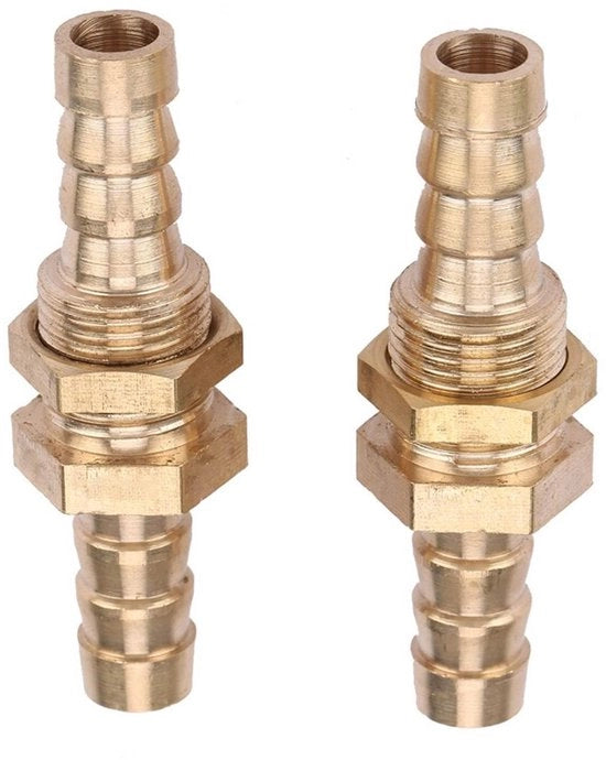 Fitting a Barb 6 mm - Fitting a Sfera in Rame - Connettore - Fitting Barb per Sonda - Duraturo - Installazione Facile - Fitting di Testa di Bulkhead