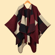 Sciarpa grande, semplice ma sofisticata, in stile etnico delle praterie, mantella, sciarpa in cashmere