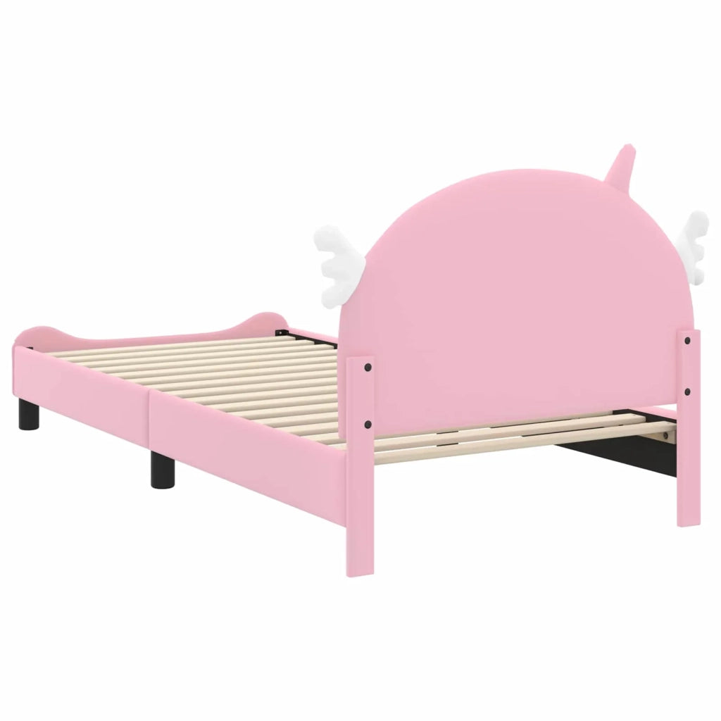 Struttura letto bambini con testata-Giroletto per bambini Rosa 80 x 200 cm PU 326474