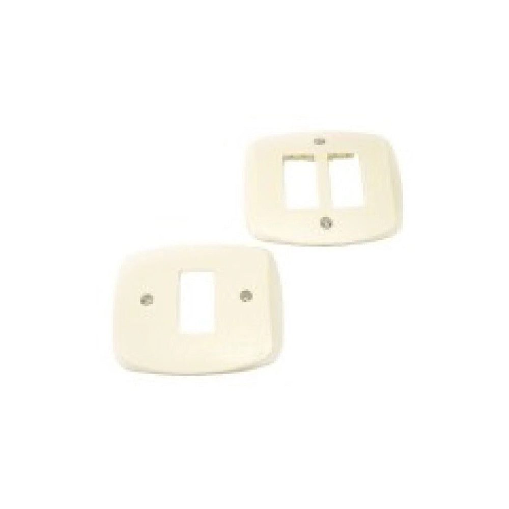 Trade Shop - Placche In Abs Autoportanti Per Scatola Tonda Autoportante Diametro 60 / 80 - Nero -1 Foro     -