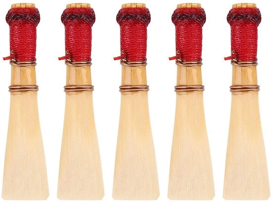 Fagotti in Bambù - 5 Pezzi - Duraturo - Qualità Acustica Professionale - Accessori per Strumenti Soffici - Adatto per Principianti/Esperienziati - Rietello
