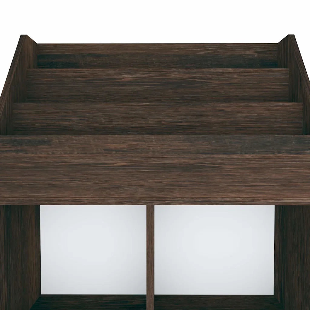 Portariviste per Bambini Rovere Fumo 71x30x114 cm Multistrato 339534