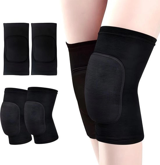 Protezioni ginocchiali morbide e respiranti - 2 pezzi - Bende ginocchiali elastiche - Protezione per lo sport - Per volley/pallavolo - Comfortevoli e respiranti