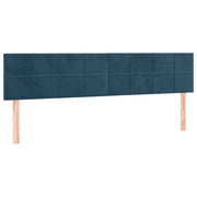 Testiera | Testata Blu Scuro 200x5x78/88 cm in Velluto