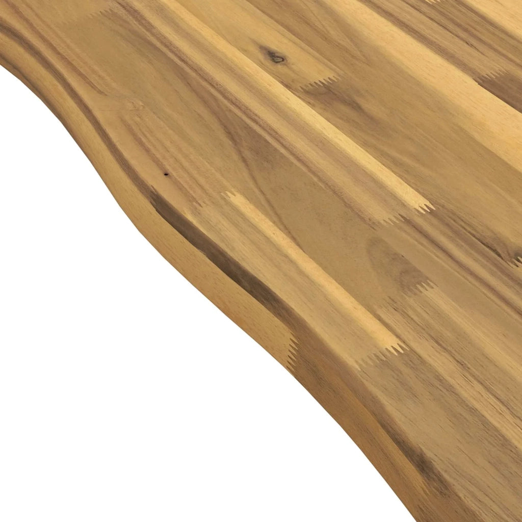 Tavolo da pranzo con bordo vivo 160 x 70 x 75 cm Bianco 3424997