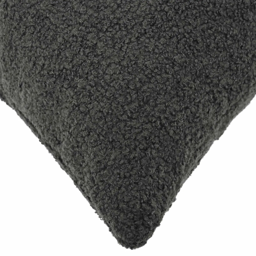 Federa 2 pcs HEERLEN Grigio Scuro 50 x 80 cm Bouclé 911991