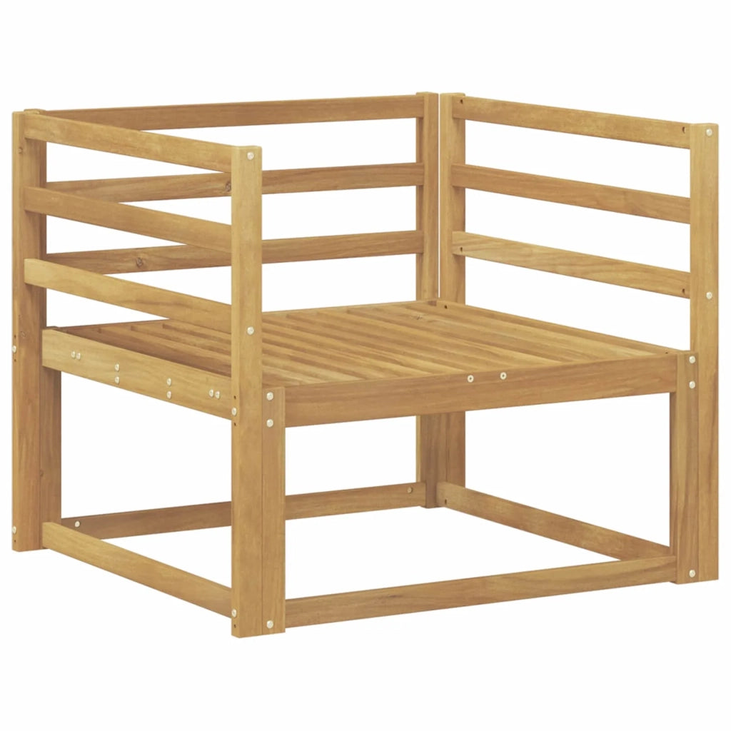 Divano centrale per esterno Legno di Acacia Massello Bianco 3438993