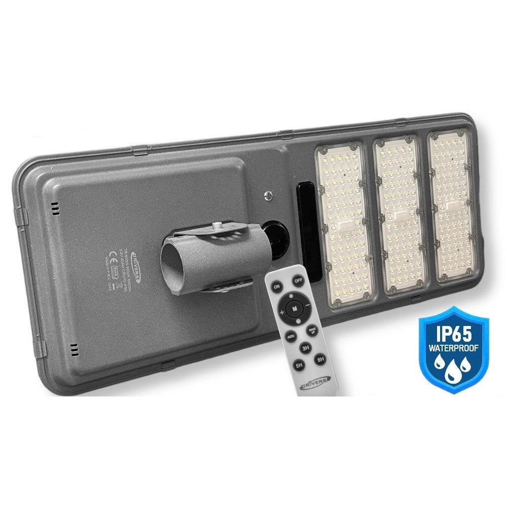 Trade Shop - Lampada Stradale Led Lampione Ip65 Con Pannello Solare Sensore Movimento Luce 6500k Tr-600w -