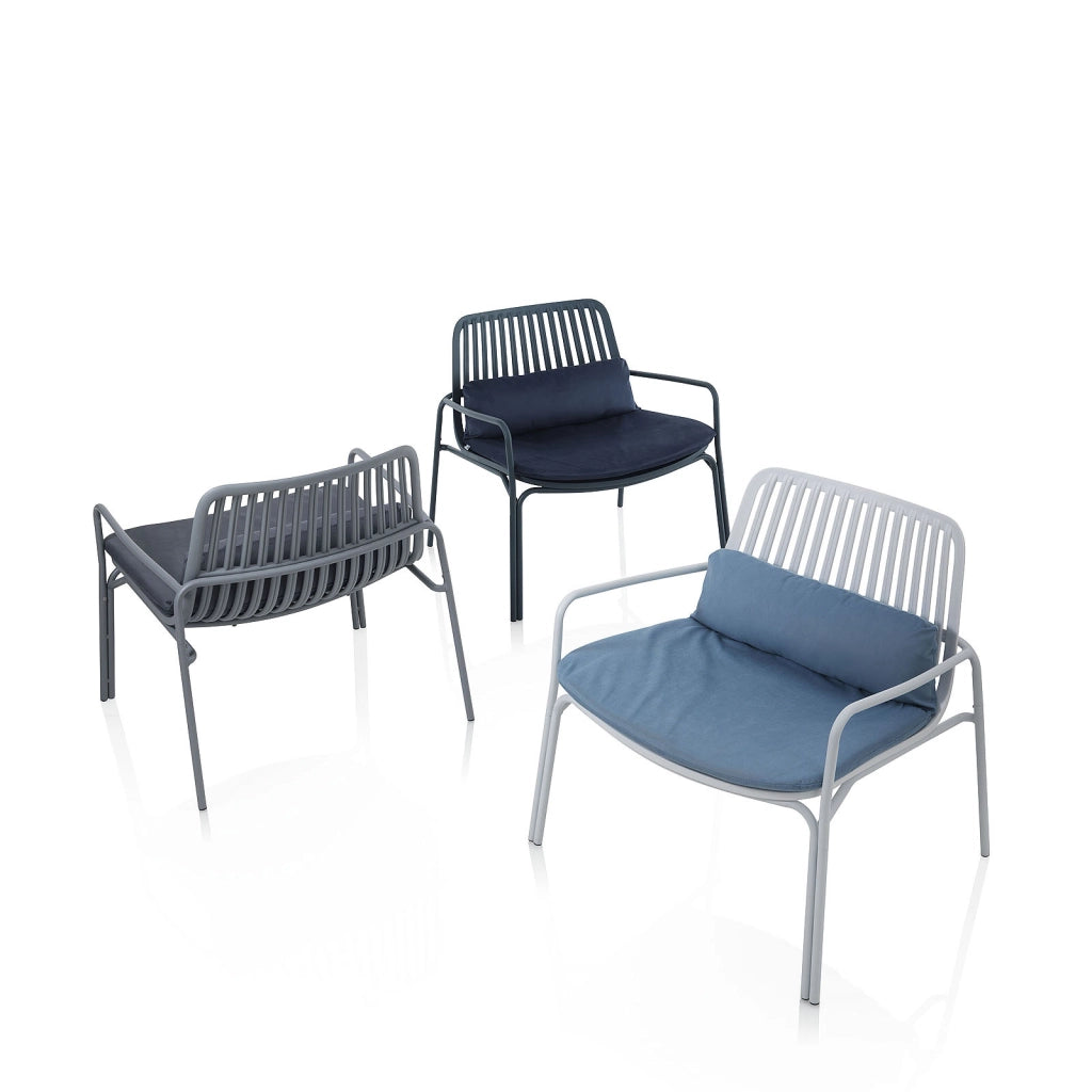 Set 2 Sedie da interno/esterno AGNES grigio