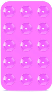 Supporto per smartphone in silicone - Multifunzionale - Colorazione donker roze - Adatto per auto, doccia e specchio - Pratico e comodo