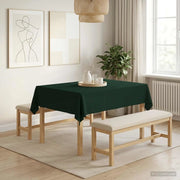 Tovaglia da Tavolo Verde Scuro 110 x 140 cm Poliestere 42039829