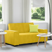 Divano a 2 Posti giallo 160x78x84 cm in Velluto 4105016