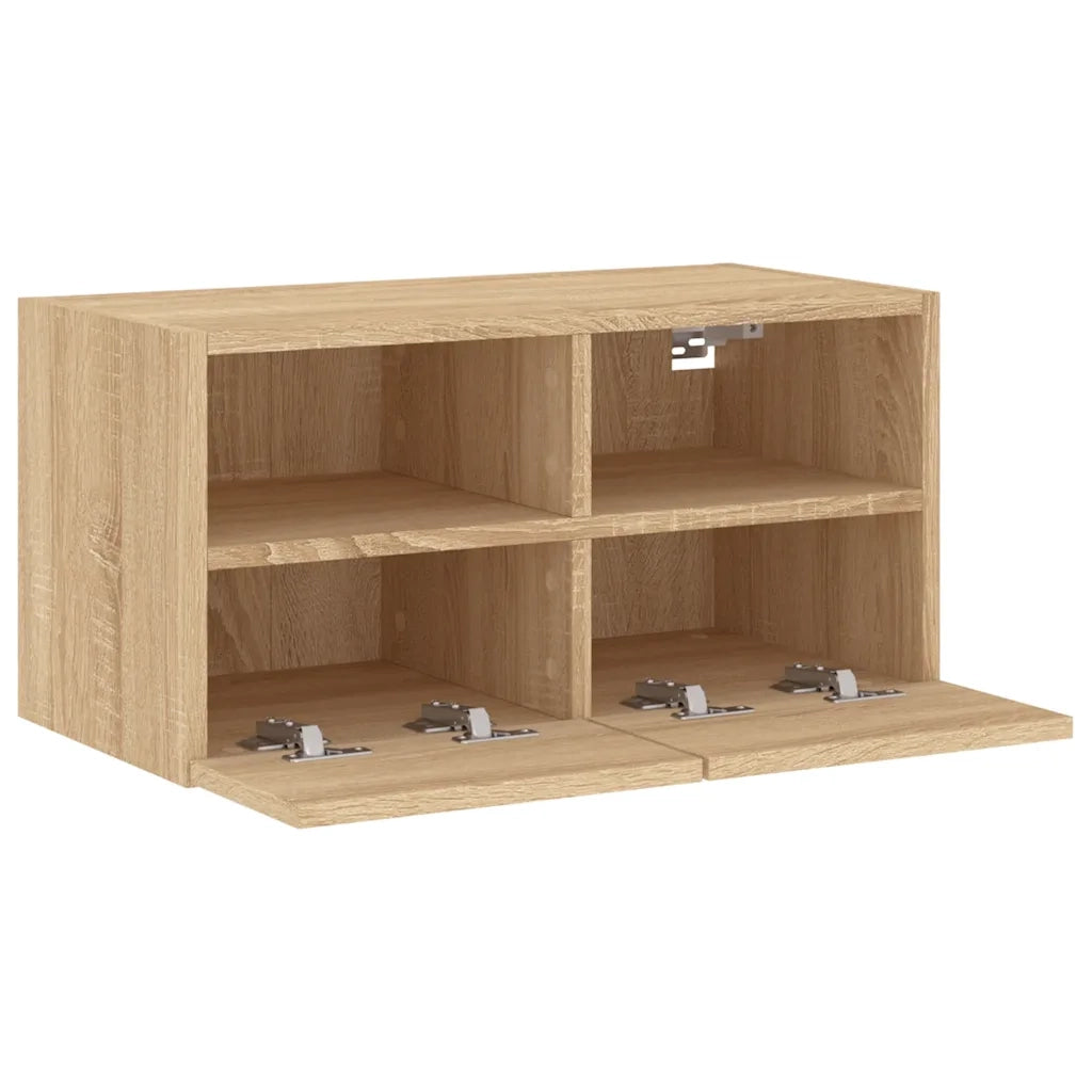 Mobile TV a Parete Rovere Sonoma 60x30x30 cm Legno Multistrato 836858