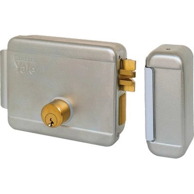 SERRATURA CANCELLO APPLICARE ELETTRICA 68080 YALE - ZINC C.TONDO FISSO M2+SCR+TETT E.MM 70 DX- 1 pezzi