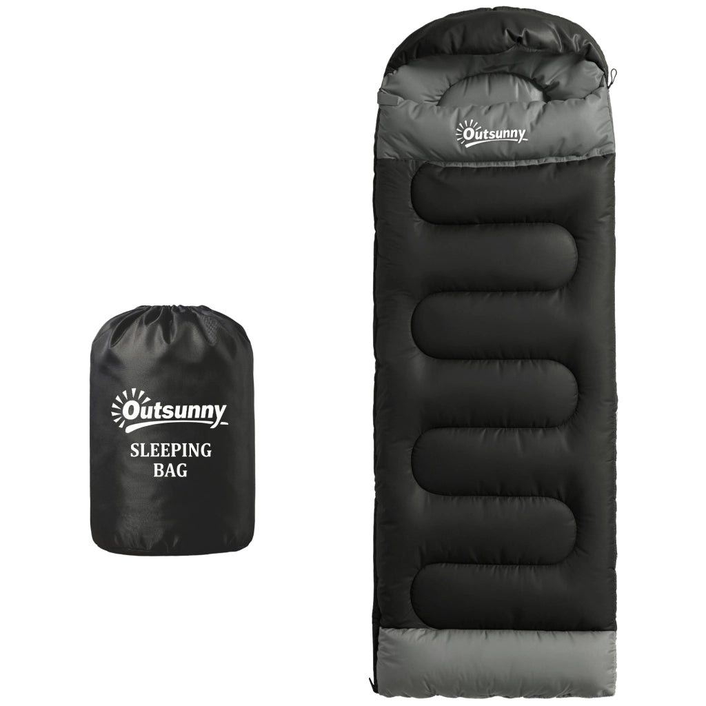 Sacco a Pelo Adulto ¨C Minimal ¨C 215x75x10cm, Nero, 300 g/m2
