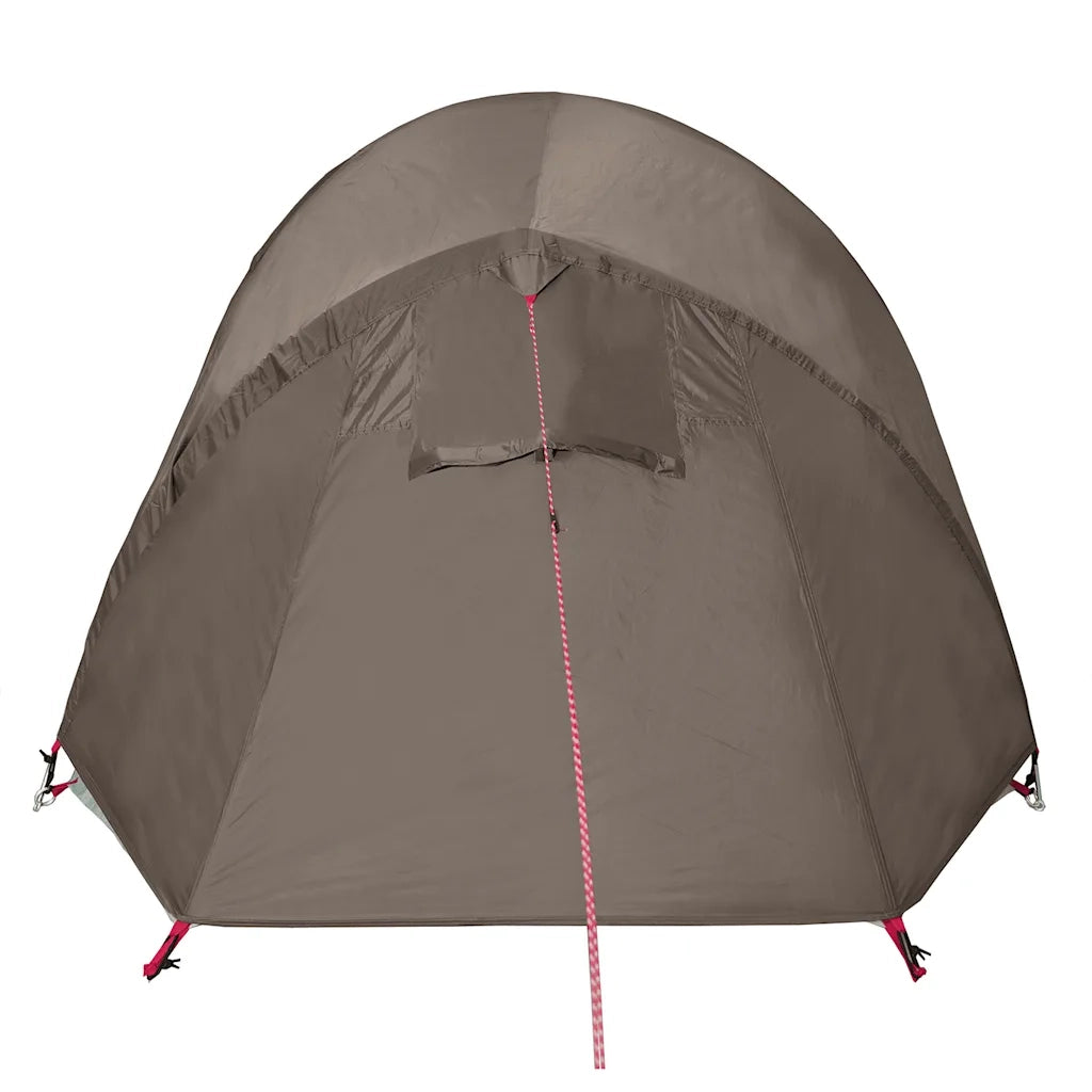 Tenda da Campeggio a Tunnel per 3 Persone Marrone Impermeabile 4009628