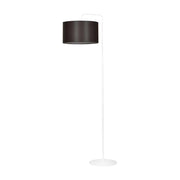 Piantana Contemporaneo Sigfrido Acciaio Bianco Marrone1 Luce E27 Ip20