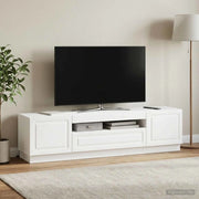 Mobile TV LED Bianco Legno ingegnerizzato 897785