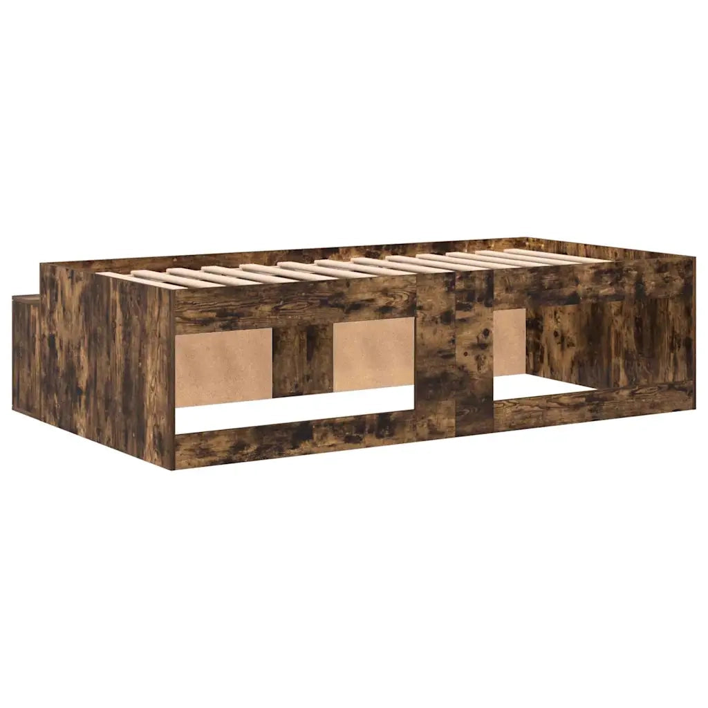 Struttura del letto-Giroletto Rovere fum¨¦ 90 x 200 cm Legno multistrato 753304