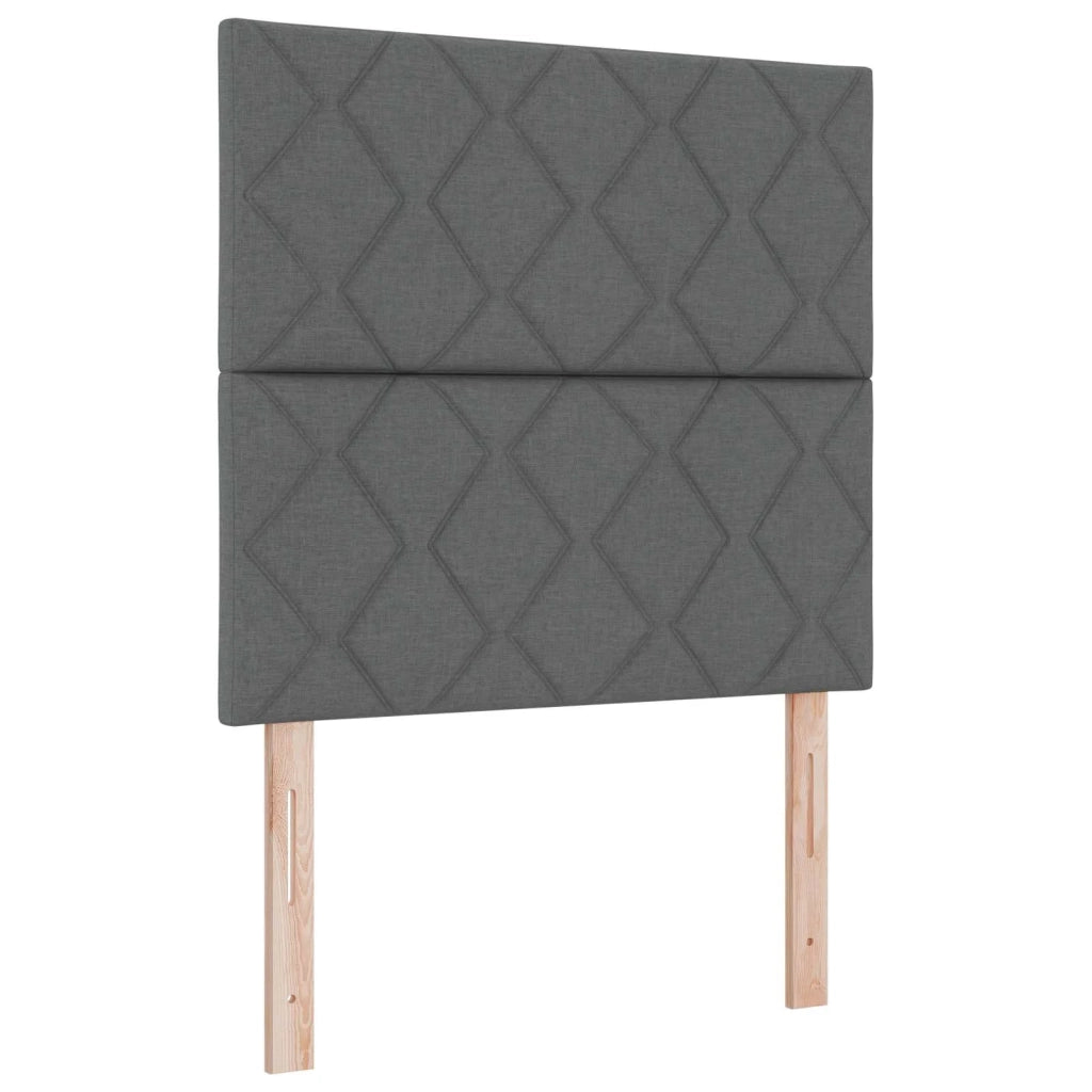 Letto box spring con materasso Grigio Scuro 120 x 190 cm 3455309