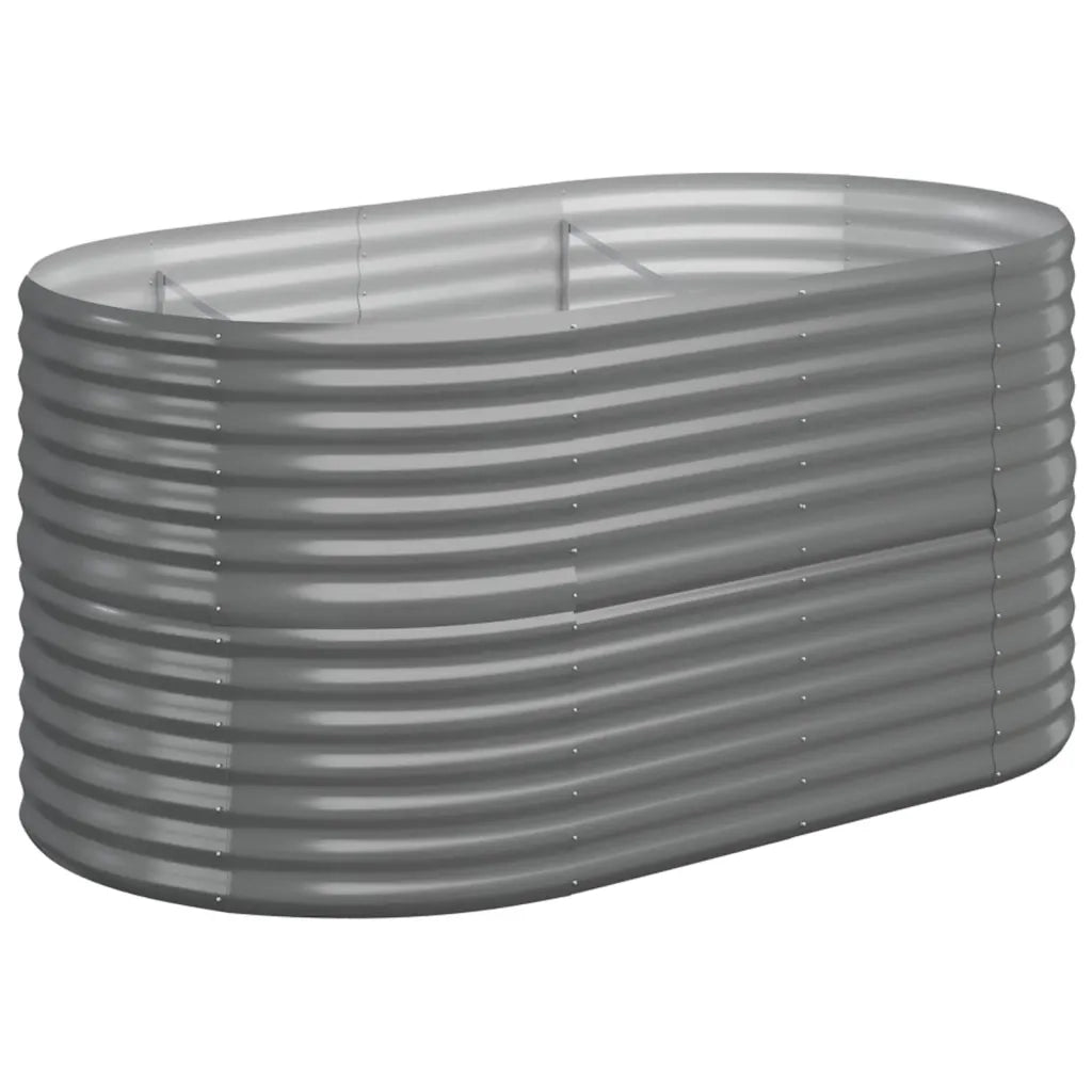 Letto Giardino Acciaio Zincato 152x80x68 cm Grigio 318949