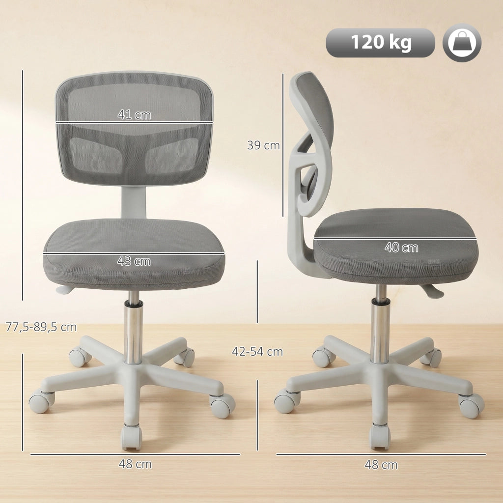 Sedia da Ufficio Ergonomica Senza Braccioli ¨C Minimal ¨C Grigio