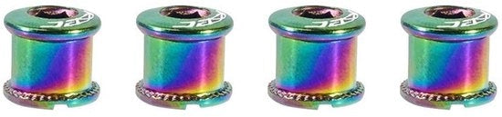 Bouti per catena da bicicletta 4 pezzi - Bicicletta aste di catena in acciaio inossidabile - Bouti per catena singoli/doppi - Accessori per bicicletta - Adatto per bicicletta da corsa/BMX/MTB