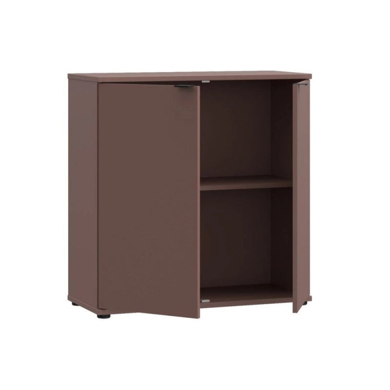 Mobile multiuso Segno con due ante L 80 cm. colore terracotta
