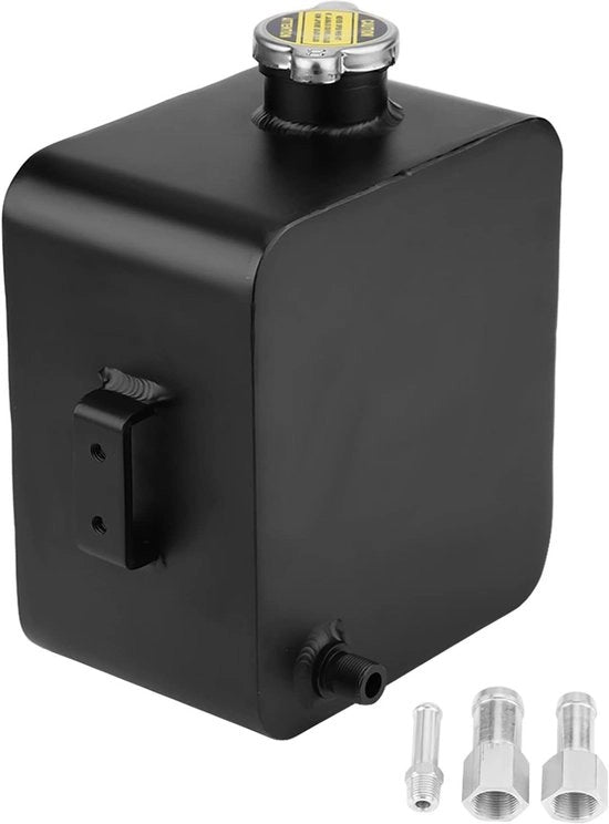 Reservatorio per liquido refrigerante 2,5L - Alluminio - Resistente alla corrosione - Alta temperatura - Rivestimento a polvere - Contenitore per pulitore di parabrezza - Tanke per liquido refrigerante