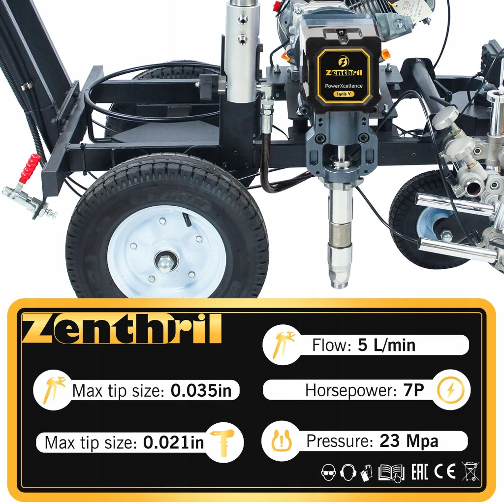 Traccialinee Stradale Zenthril PowerXcellence Ignis V – Motore 7P, 23 MPa, 5 L/min, 2 Pistole