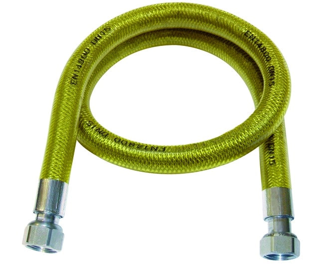 FLESSIBILE INOX RIVESTITO PER GAS EN 14800 F.F. MM 2000   Idroweb