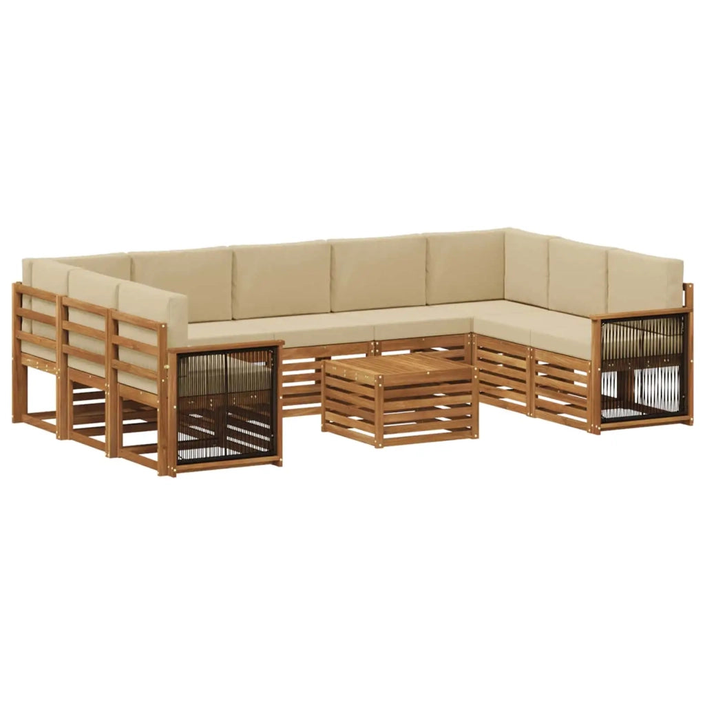 Set divani Legno di Acacia Massello 3384864