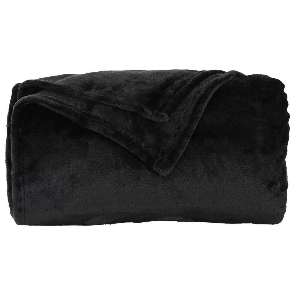 Coperta Nero 220 x 240 cm Panno 42016779